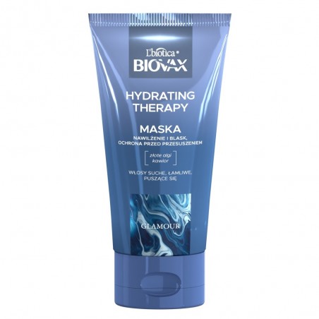 L`BIOTICA Biovax Glamour Maska Hydrating Therapy - do włosów suchych,łamliwych i puszących się 150ml