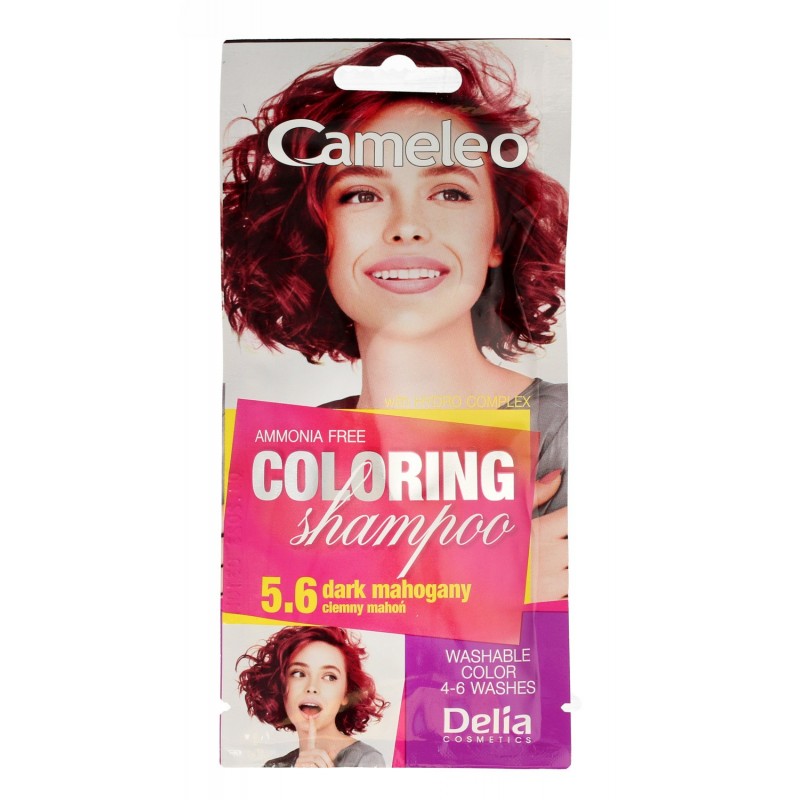 Delia Cosmetics Cameleo Szampon koloryzujący nr 5.6 Ciemny Mahoń  1szt
