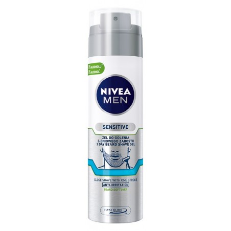 NIVEA MEN Sensitive Żel do golenia 3-dniowego zarostu  200ml