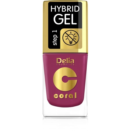 Delia Cosmetics Coral Hybrid Gel Emalia do paznokci nr 71  11ml