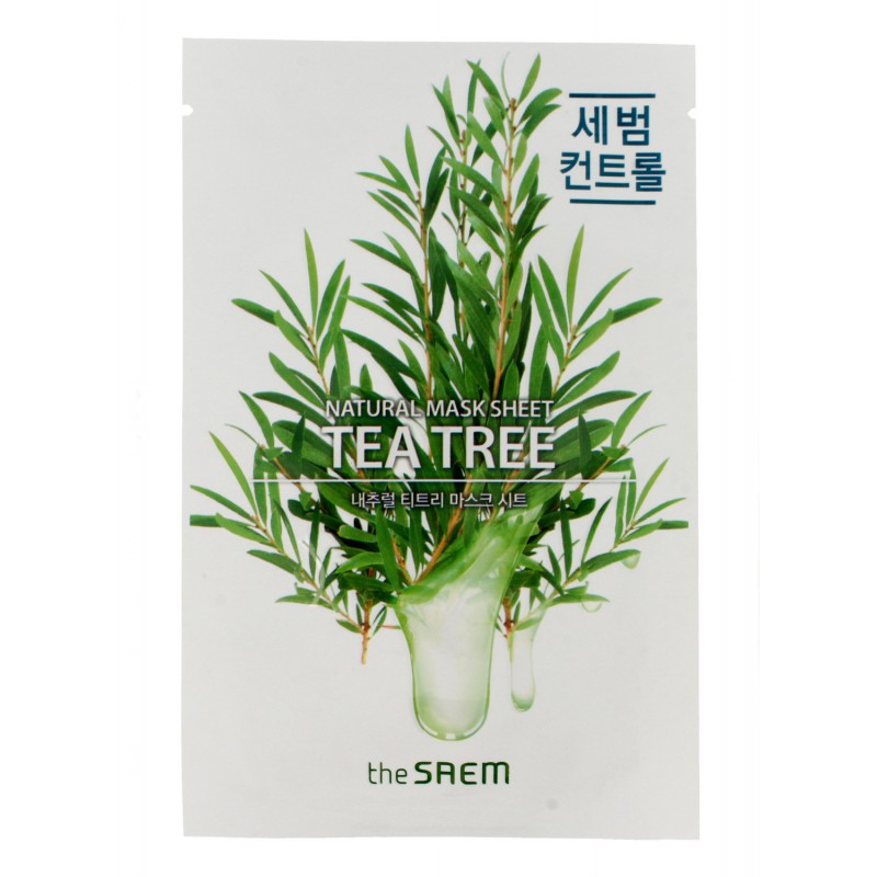 The SAEM Natural Mask Sheet Maska na tkaninie Tea Tree  21ml