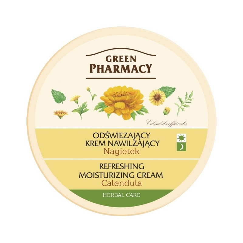 Green Pharmacy Herbal Cosmetics Krem do twarzy odświeżający z nagietkiem