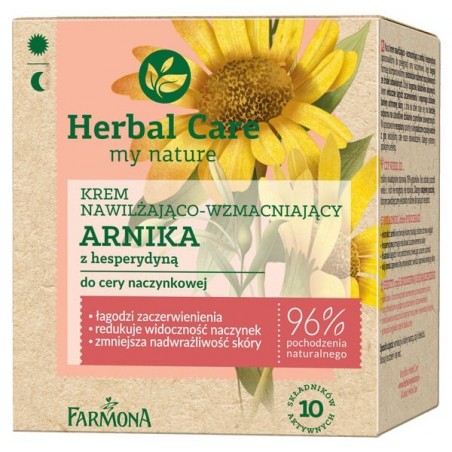 Farmona Herbal Care Krem nawilżająco-wzmacniający Arnika na dzień i noc - cera naczynkowa 50 ml