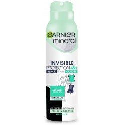 Garnier Mineral Dezodorant spray Invisible Protection 48h Fresh Aloe - Black,White,Colors  150ml