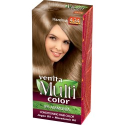 VENITA Farba do włosów bez amoniaku Multi Color - 4.34 Hazelnut 1op.