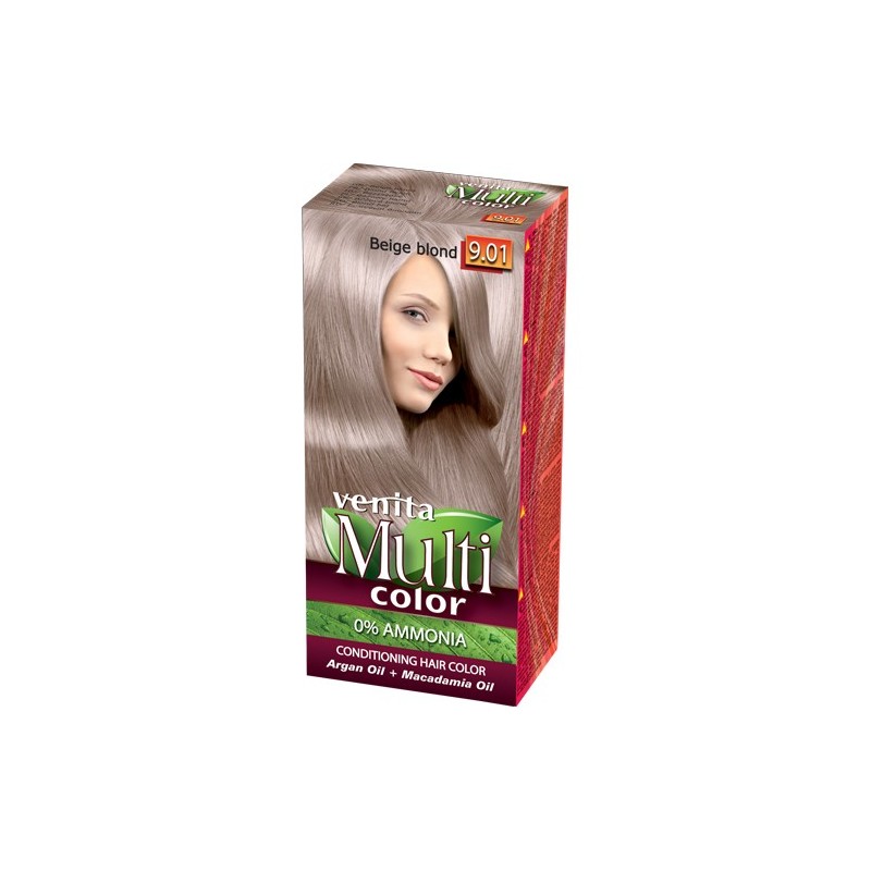 VENITA Farba do włosów bez amoniaku Multi Color - 9.01 Beige Blond 1op.