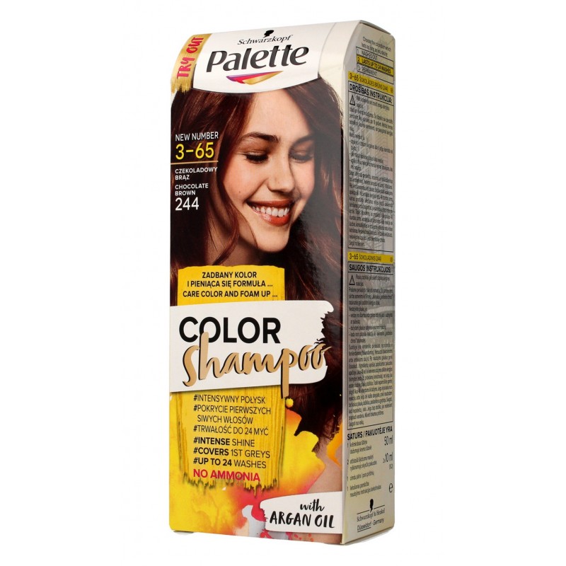 Palette Color Shampoo Szampon koloryzujący  nr 3-65 (244) Czekoladowy Brąz  1op.