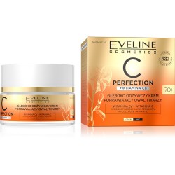 Eveline C Perfection Głęboko Odżywczy Krem poprawiający owal twarzy 70+ na dzień i noc 50ml