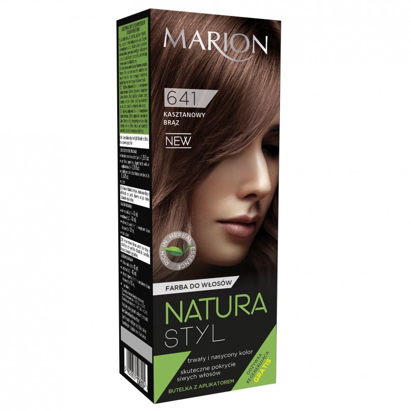 Marion Farba do włosów Natura Styl nr 641 kasztanowy brąz