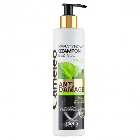 Delia Cameleo Keratynowy szampon bez soli do włosów zniszczonych 250 ml