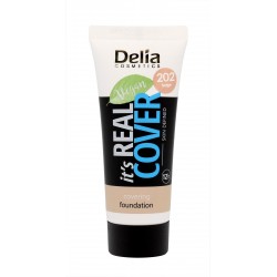 Delia Cosmetics It`s Real Cover Podkład kryjący rewitalizująco-nawilżający nr 202 Beige  30ml