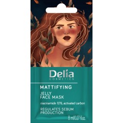 Delia Cosmetics Maseczka na twarz matująca - żelowa 8ml