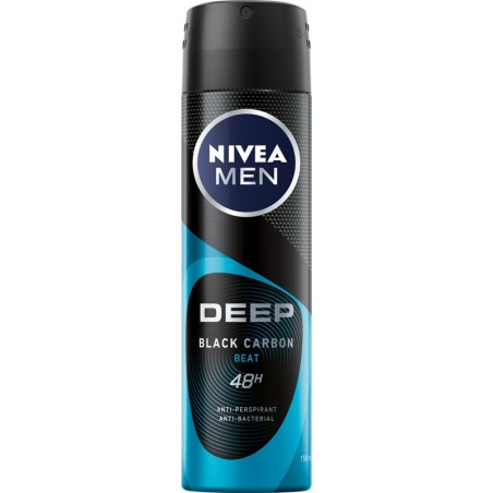 Nivea Men Dezodorant DEEP BLACK CARBON BEAT w sprayu 150ml