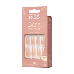 KISS Sztuczne Paznokcie Bare But Better - nude (rozmiar L) 1op.(28szt)