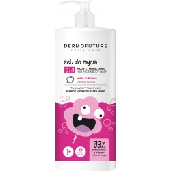 Dermofuture Daily Care Kids Żel 3in1 do mycia twarzy,ciała i włosów Wata Cukrowa 500ml