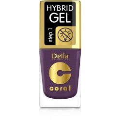 Delia Cosmetics Coral Hybrid Gel Emalia do paznokci nr 80  11ml