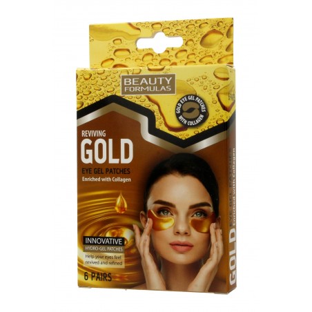 Beauty Formulas Gold Złote Płatki pod oczy 1op.-6 par