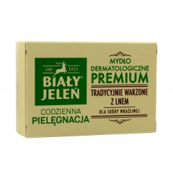 Biały Jeleń Codzienna Pielęgnacja Mydło dermatologiczne Premium w kostce kartonik 100g
