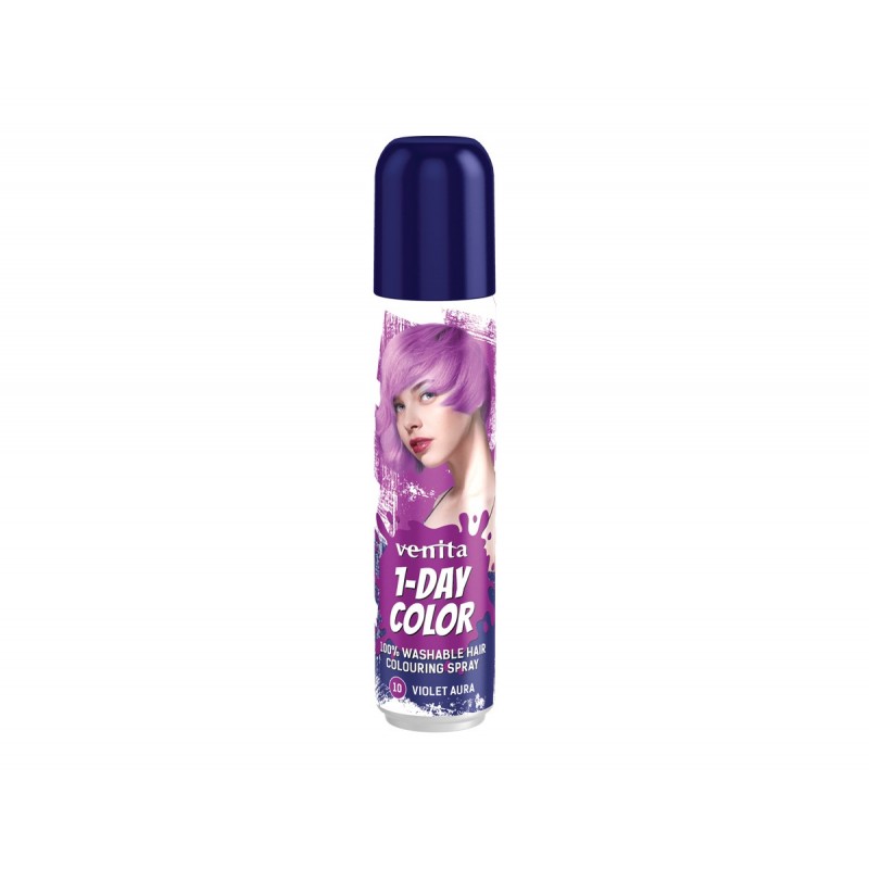 VENITA 1- Day Color Spray koloryzujący do włosów - nr 10 Violet Aura (fioletowy) 50ml