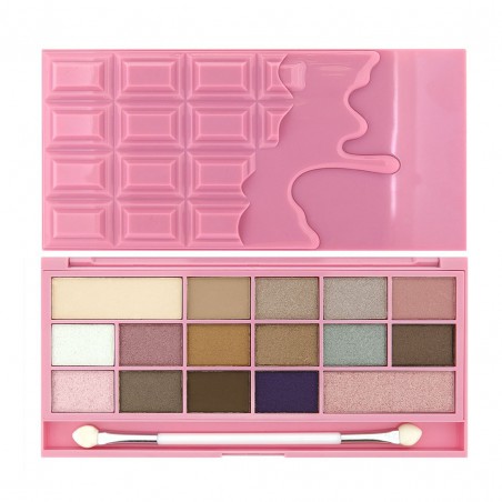 I Heart Makeup Palette Zestaw cieni do powiek Chocolate Pink Fizz  22g (16 kolorów)