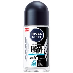 Nivea  Black&White INVISIBLE FRESH Antyperspirant roll-on męski  50ml
