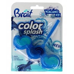 Brait Hygiene & Fresh Kostka toaletowa 2-fazowa Color Splash do WC Volcano Ice  45g