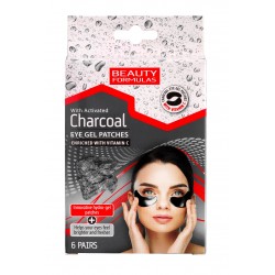 Beauty Formulas Charcoal Żelowe Płatki pod oczy z aktywnym węglem 1op-6szt