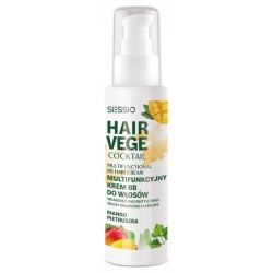 SESSIO Hair Vege Coctail Multifunkcyjny Krem BB do włosów osłabionych i łamliwych - Mango i Pietruszka 100ml