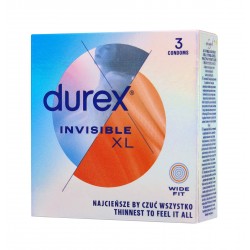 DUREX PREZERW.3szt INVISIBLE XL