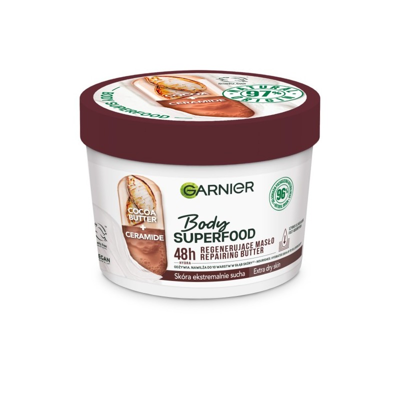 Garnier Body SuperFood Regenerujące Masło do ciała - skóra ekstremalnie sucha 380ml