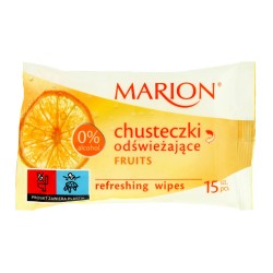 Marion Chusteczki odświeżające Fruits  o zapachu owocowym 1op-15szt