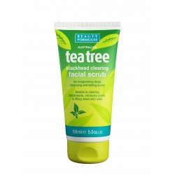 Beauty Formulas Tea Tree Peeling oczyszczający do twarzy  150ml