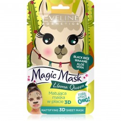 Eveline Magic Mask Matująca Maska w płacie 3D Llama Queen  1szt