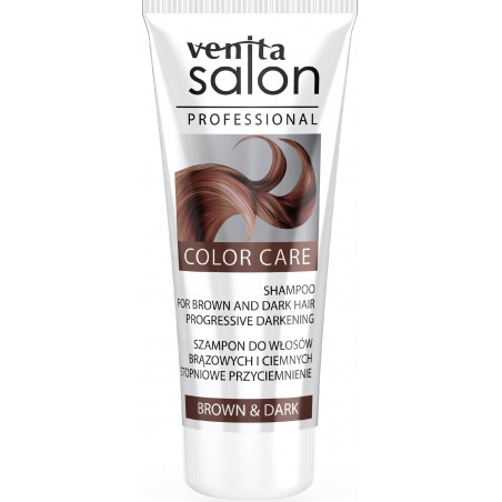 VENITA Salon Professional Szampon Color Care do włosów brązowych i ciemnych - stopniowo przyciemniający 200ml