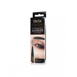 Delia Cosmetics Eyebrow Expert Piórkowy Marker do brwi - kolor czarny