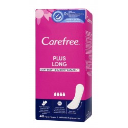 Carefree Plus Long Wkładki higieniczne Light Scent - delikatny zapach 1op.-40szt