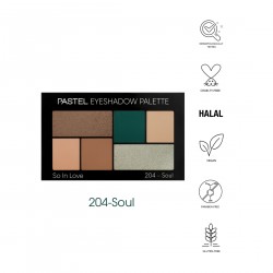PASTEL Eyeshadow Palette Cienie do powiek So In Love nr 204 - Soul 1op.