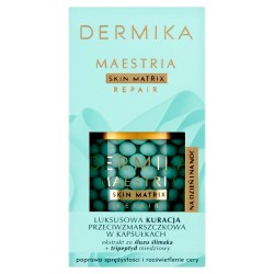 DERMIKA Maestria Skin Matrix Repair Luksusowa Kuracja przeciwzmarszczkowa w kapsułkach z ekstraktem ze śluzu ślimaka na dzień i 