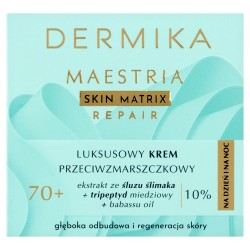 DERMIKA Maestria Skin Matrix Repair Luksusowy Krem przeciwzmarszczkowy 70+ z ekstraktem ze śluzu ślimaka (10%) na dzień i noc 50