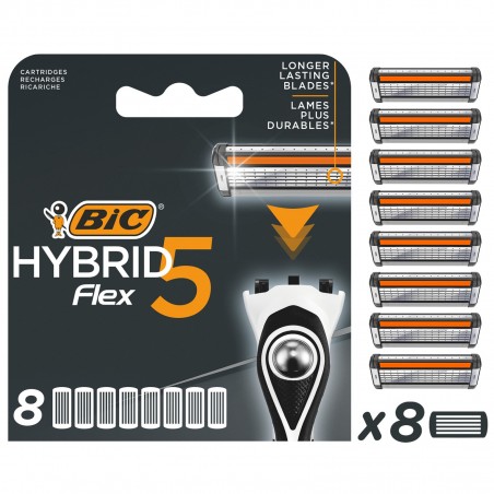 BIC Hybrid Flex 5 Wkłady do maszynki - blister 1op.8szt