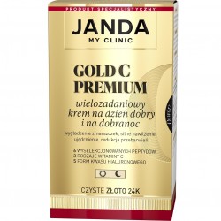 JANDA MY CLINIC Gold C Premium Wielozadaniowy Krem na dzień dobry i na dobranoc - czyste złoto 24K 50ml