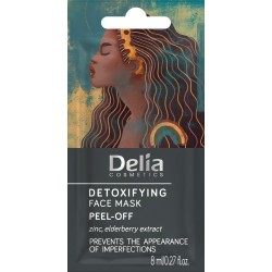 Delia Cosmetics Maseczka na twarz detoksykująca - peel-off 8ml