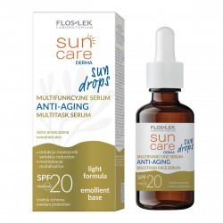 FLOSLEK Sun Care Derma Sun Drops Multifunkcyjne Serum Anti-Aging do twarzy SPF20  30ml
