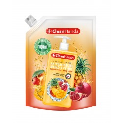 CLEAN HANDS Mydło antybakteryjne owoce tropikalne zapas 1000 ml