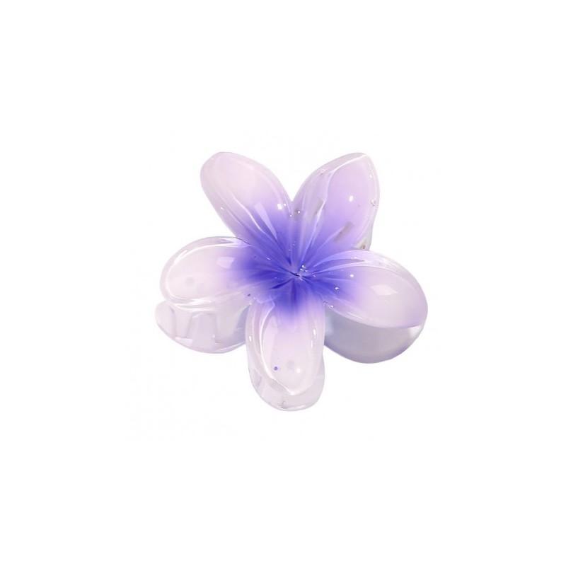 ECARLA Klamra do włosów Kwiat - fioletowe ombre (SP269F)  1szt