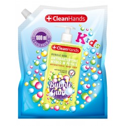 CLEAN HANDS Antybakteryjne mydło do rąk dla dzieci guma balonowa zapas 1000 ml