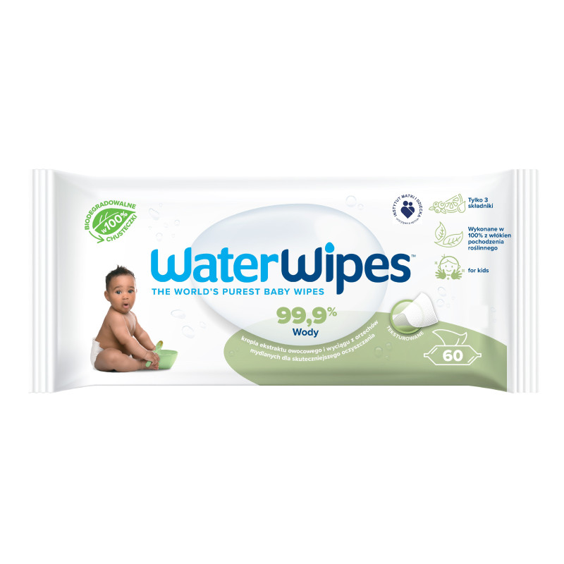 WATER WIPES Bio Chusteczki nawilżane dla niemowląt Soapberry 99.9% wody - biodegradowalne  1op.-60szt