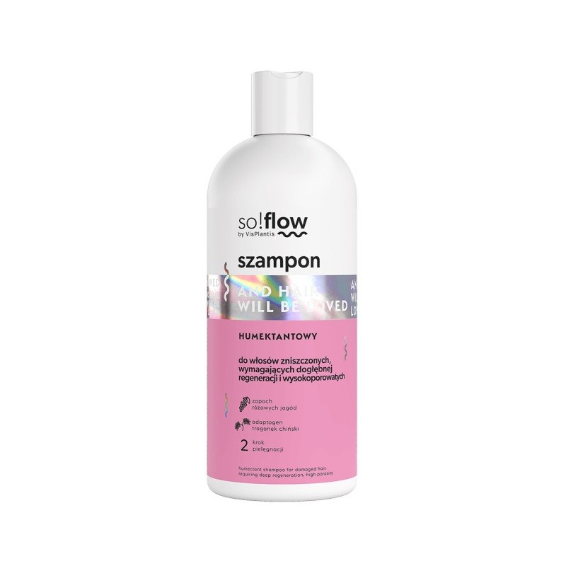SO!FLOW Humektantowy szampon do włosów zniszczonych, wymagających regeneracji 300 ml