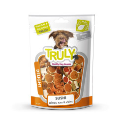 TRULY Dog Snacks Przekąski dla psa Delight - Sushi (łosoś,tuńczyk,krewetki) 90 g