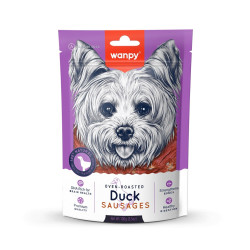 WANPY Dogs Przekąski dla psów Duck - kiełbaski z kaczki 100 g